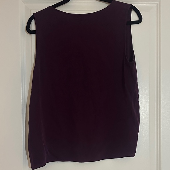 Quince Washable Silk Tank in Eggplant - Picture 5 of 5